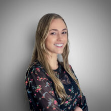 Michelle-DeVries Caucasian woman in floral print shirt