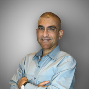 Man in a light blue shirt